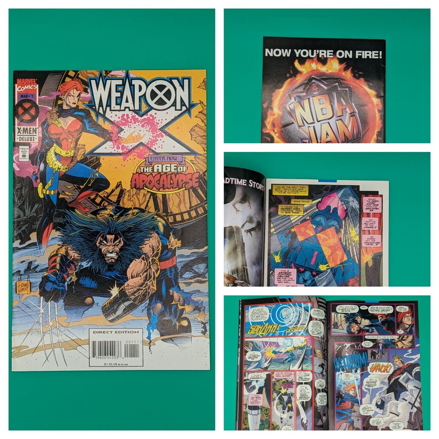 Weapon X #1 (1995) X-Men Deluxe - VF - We Combine Shipping Collectibles:Comic Books & Memorabilia:Comics:Comics & Graphic Novels JJJambers Jamboree   