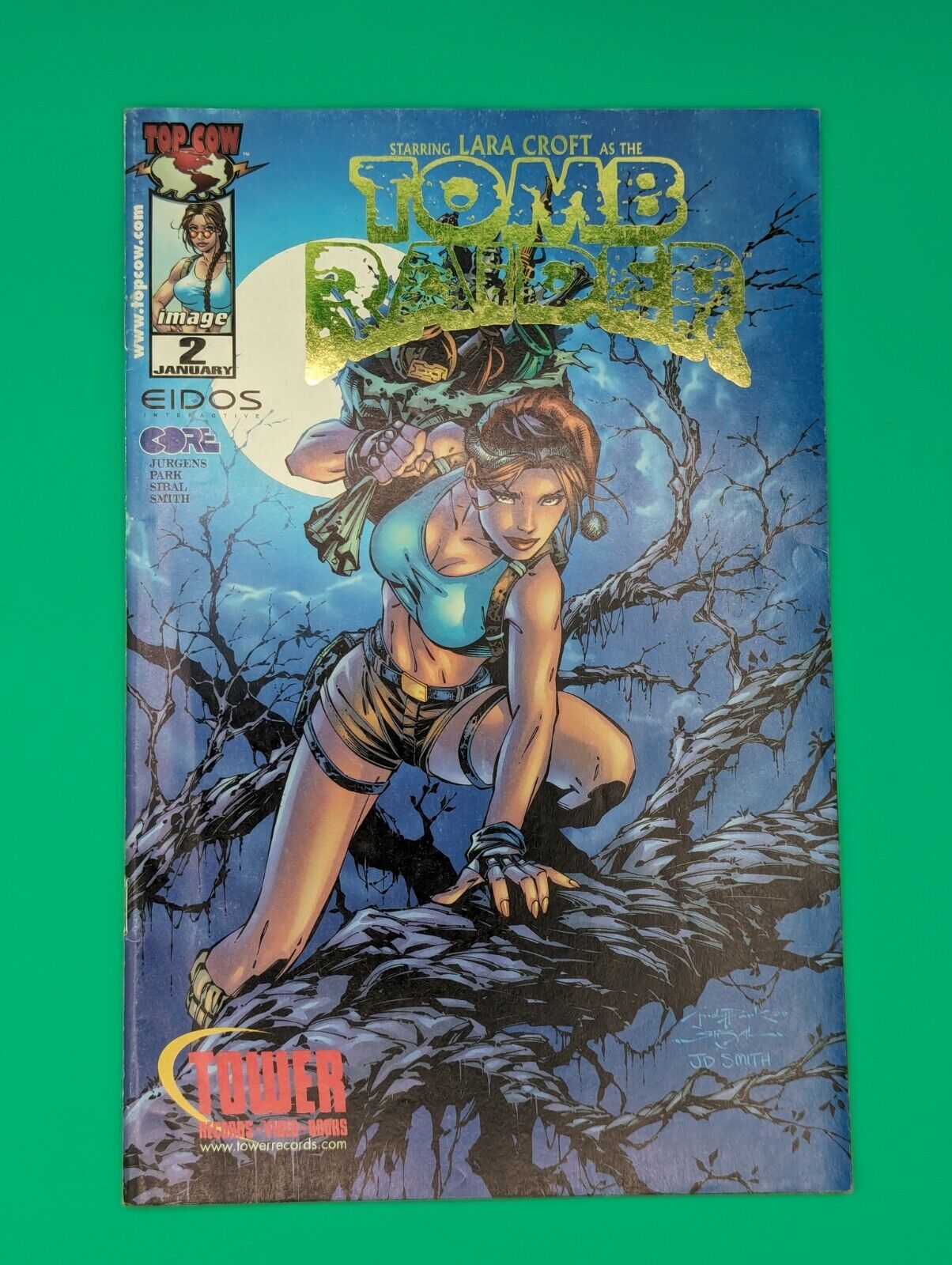 Tomb Raider #2 GOLD FOIL Tower Records Variant Comic VG/NM - We Combine Shipping Collectibles:Comic Books & Memorabilia:Comics:Comics & Graphic Novels JJJambers Jamboree   