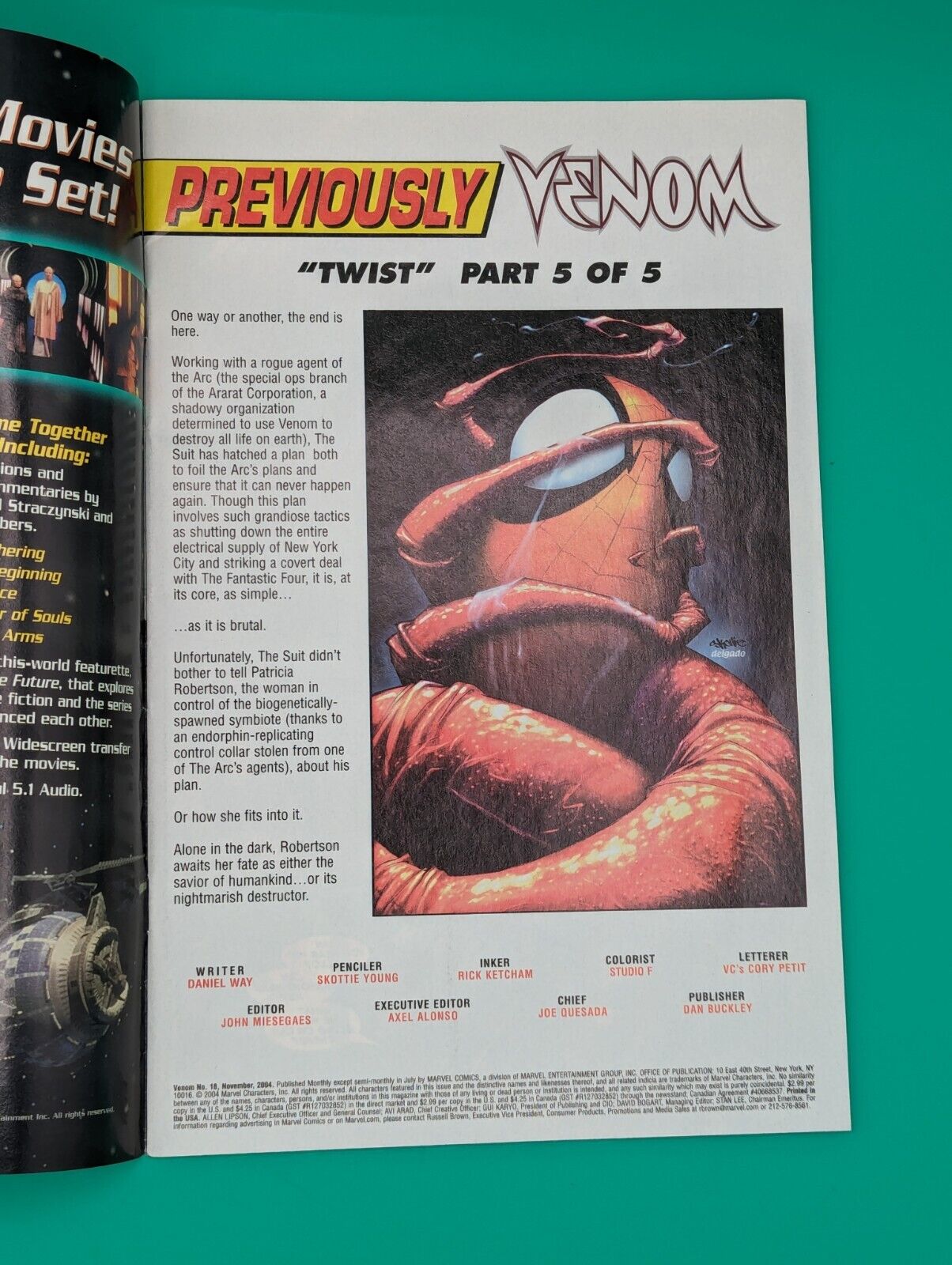 Venom #18 Twist Part 5 (2004) - Marvel Comics Collectibles:Comic Books & Memorabilia:Comics:Comics & Graphic Novels JJJambers Jamboree   