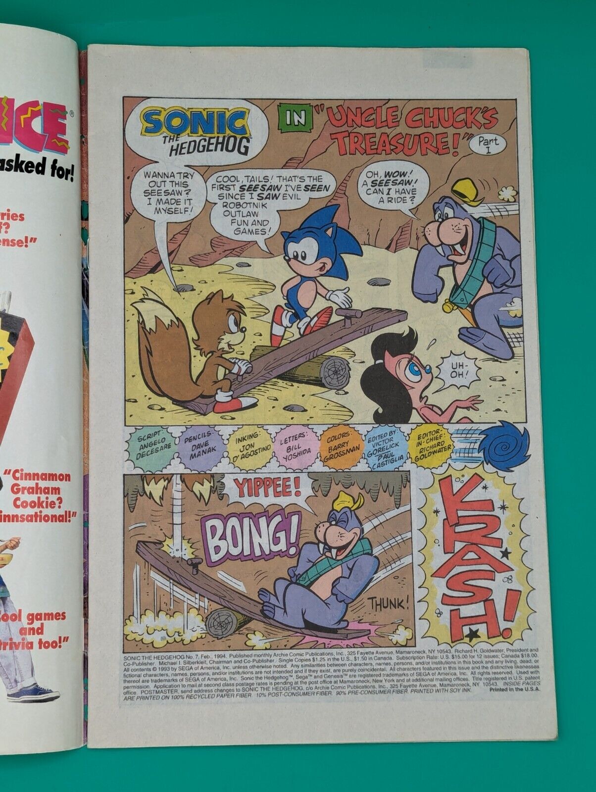 Sonic the Hedgehog #7 (1994) - Archie Comics Collectibles:Comic Books & Memorabilia:Comics:Comics & Graphic Novels JJJambers Jamboree   