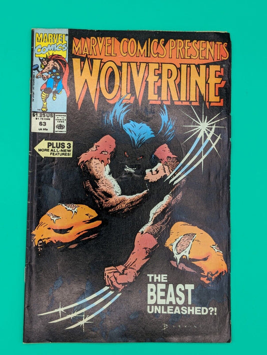 Wolverine, The Beast Unleashed #63 (1990) - Marvel Comics Collectibles:Comic Books & Memorabilia:Comics:Comics & Graphic Novels JJJambers Jamboree   