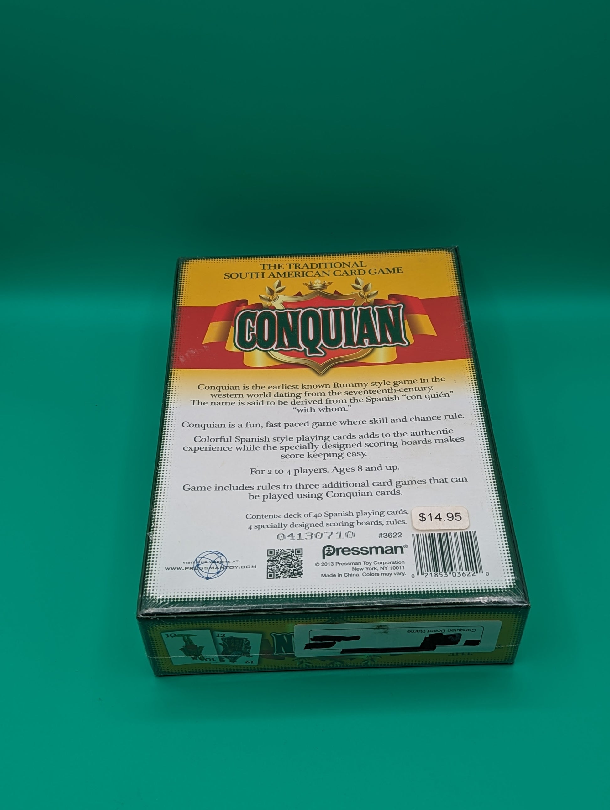 Conquian Card Game (2013) - New, Sealed Old Stock - Pressman Games Toys & Hobbies:Games:Board & Traditional Games:Contemporary Manufacture JJJambers Jamboree   