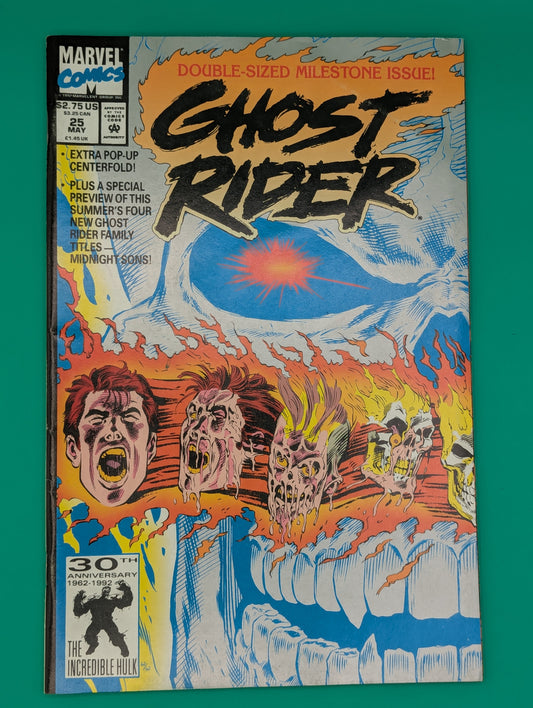 Ghost Rider #25 (1992) - Marvel Comic Collectibles:Comic Books & Memorabilia:Comics:Comics & Graphic Novels JJJambers Jamboree