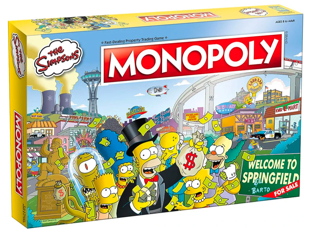 Game Parts: Simpsons Monopoly Hasbro