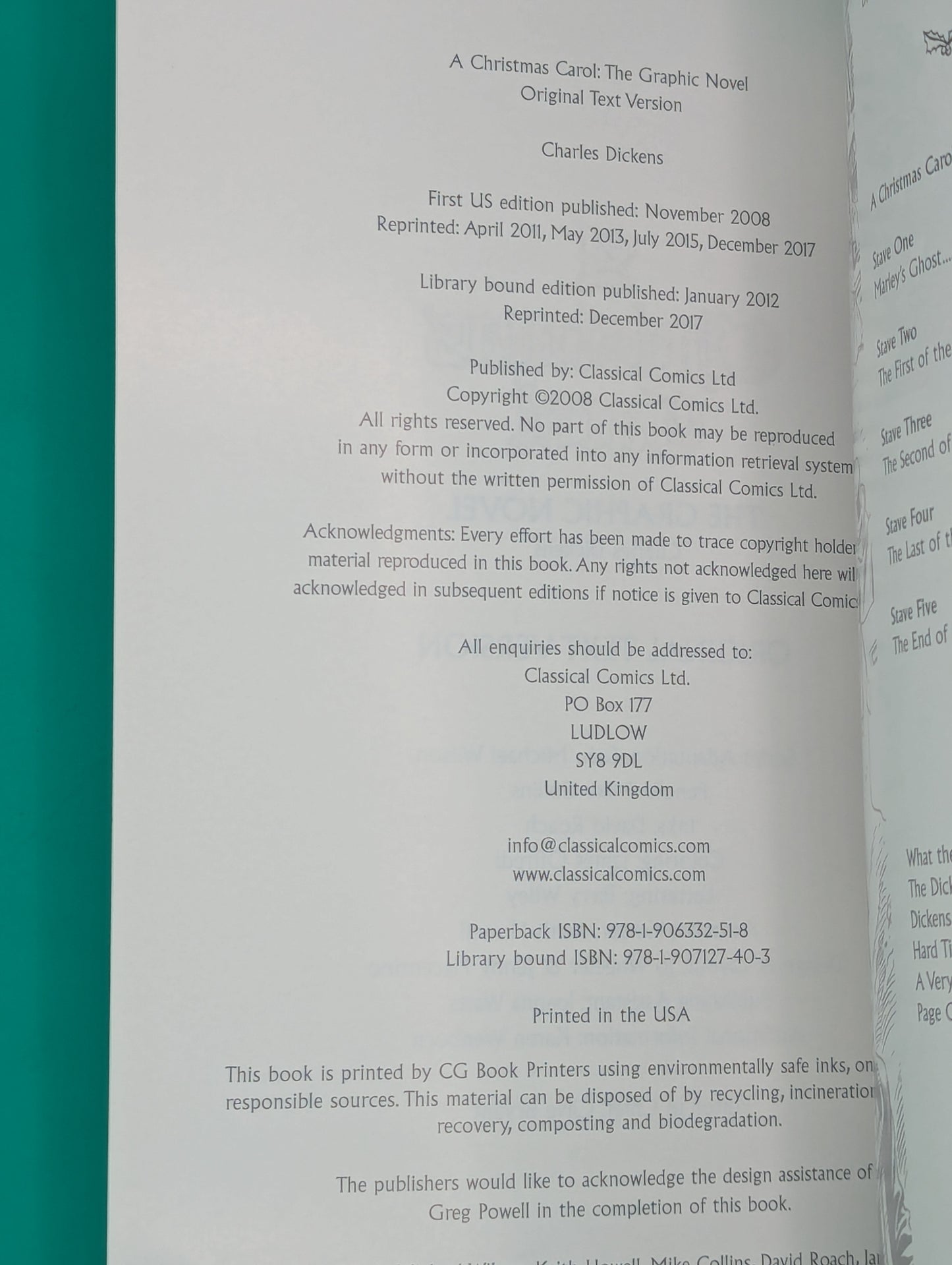 Christmas Carol: The Graphic Novel (2008) - Classical Comics Graphic Novel Collectibles:Comic Books & Memorabilia:Comics:Comics & Graphic Novels JJJambers Jamboree