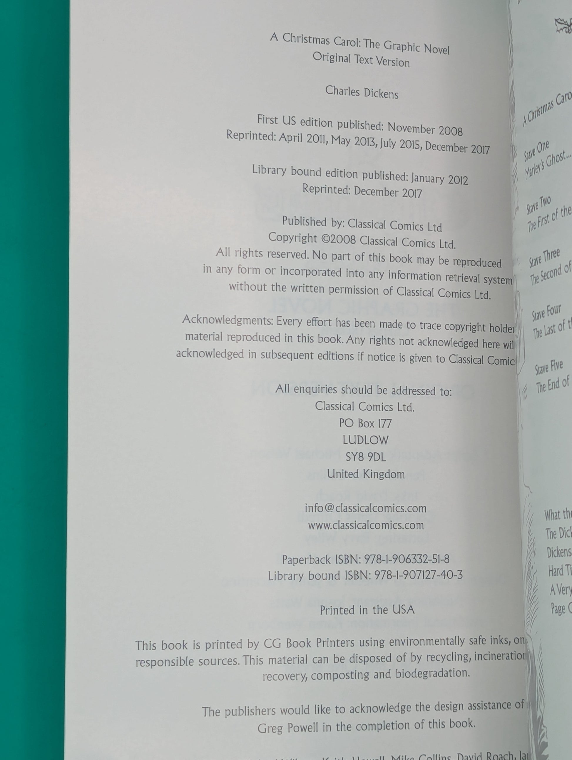 Christmas Carol: The Graphic Novel (2008) - Classical Comics Graphic Novel Collectibles:Comic Books & Memorabilia:Comics:Comics & Graphic Novels JJJambers Jamboree