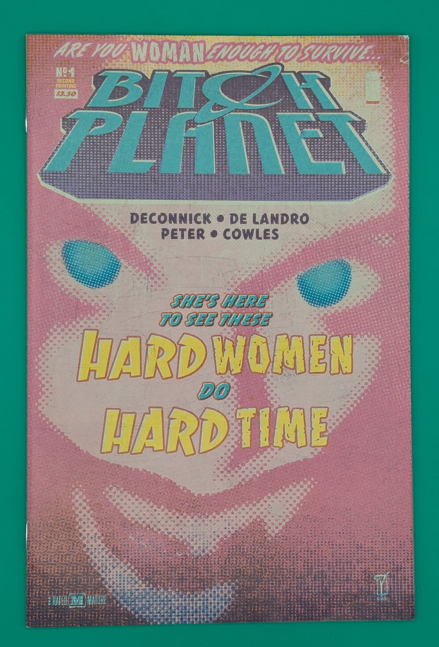 Bitch Planet #1: She's Here To See These Hard Women Do Hard Time (2014) 2nd Print Variant - Image Comics - Comic Collectibles:Comic Books & Memorabilia:Comics:Comics & Graphic Novels JJJambers Jamboree