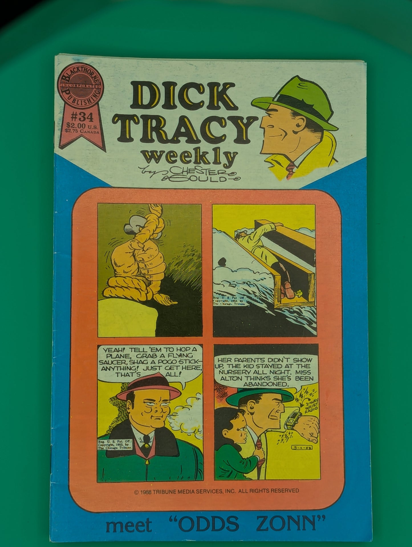 Dick Tracy Weekly #34 - Blackthorne Publishing Comic Collectibles:Comic Books & Memorabilia:Comics:Comics & Graphic Novels JJJambers Vintage Vault   