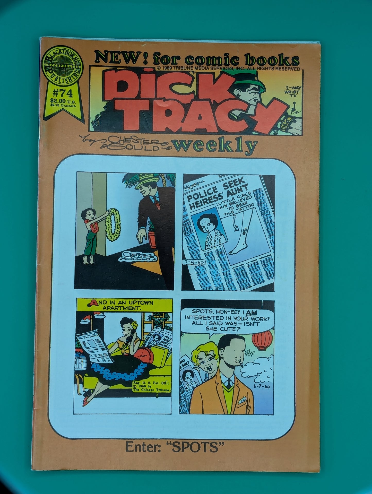 Dick Tracy Weekly #74 - Blackthorne Publishing Comic Collectibles:Comic Books & Memorabilia:Comics:Comics & Graphic Novels JJJambers Vintage Vault   