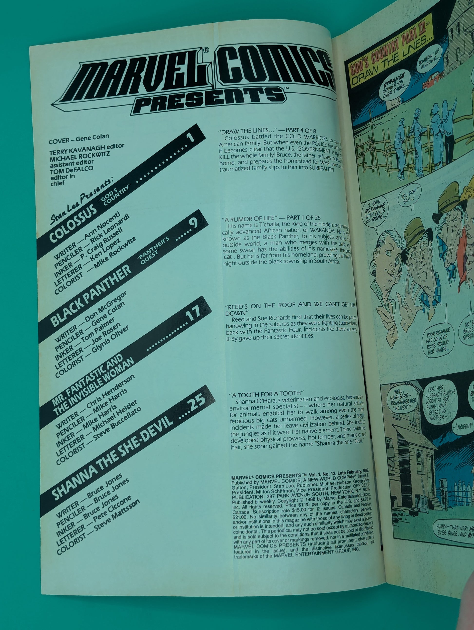 Marvel Comics Presents #13: Colossus/Black Panther (1989) - Marvel Comic - FN/VF Collectibles:Comic Books & Memorabilia:Comics:Comics & Graphic Novels JJJambers Jamboree