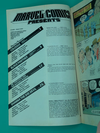 Marvel Comics Presents #13: Colossus/Black Panther (1989) - Marvel Comic - FN/VF Collectibles:Comic Books & Memorabilia:Comics:Comics & Graphic Novels JJJambers Jamboree