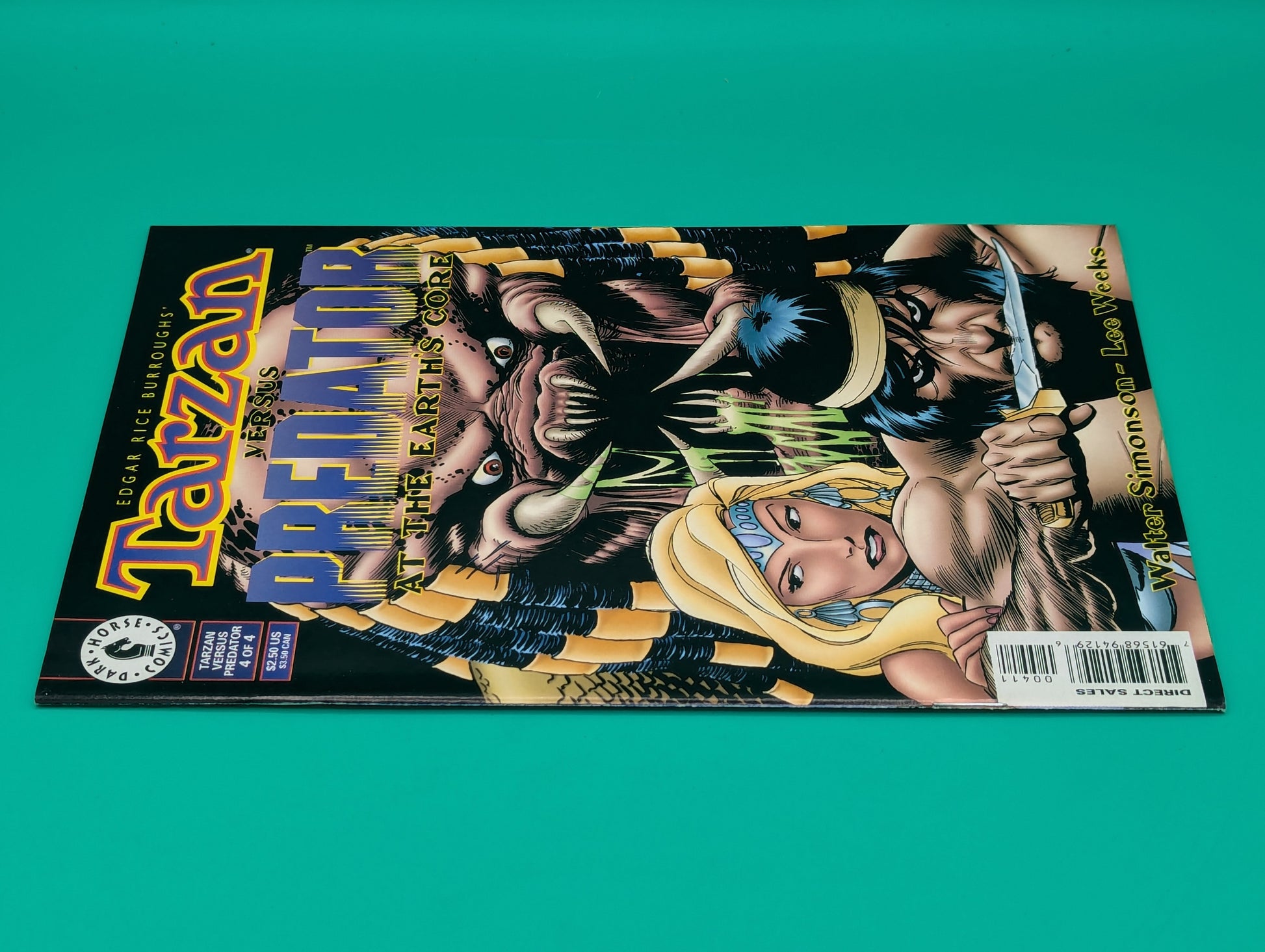 Tarzan Versus Predator: At the Earth's Core #4 of 4 (1996) - Dark Horse Comics Collectibles:Comic Books & Memorabilia:Comics:Comics & Graphic Novels JJJambers Vintage Vault   