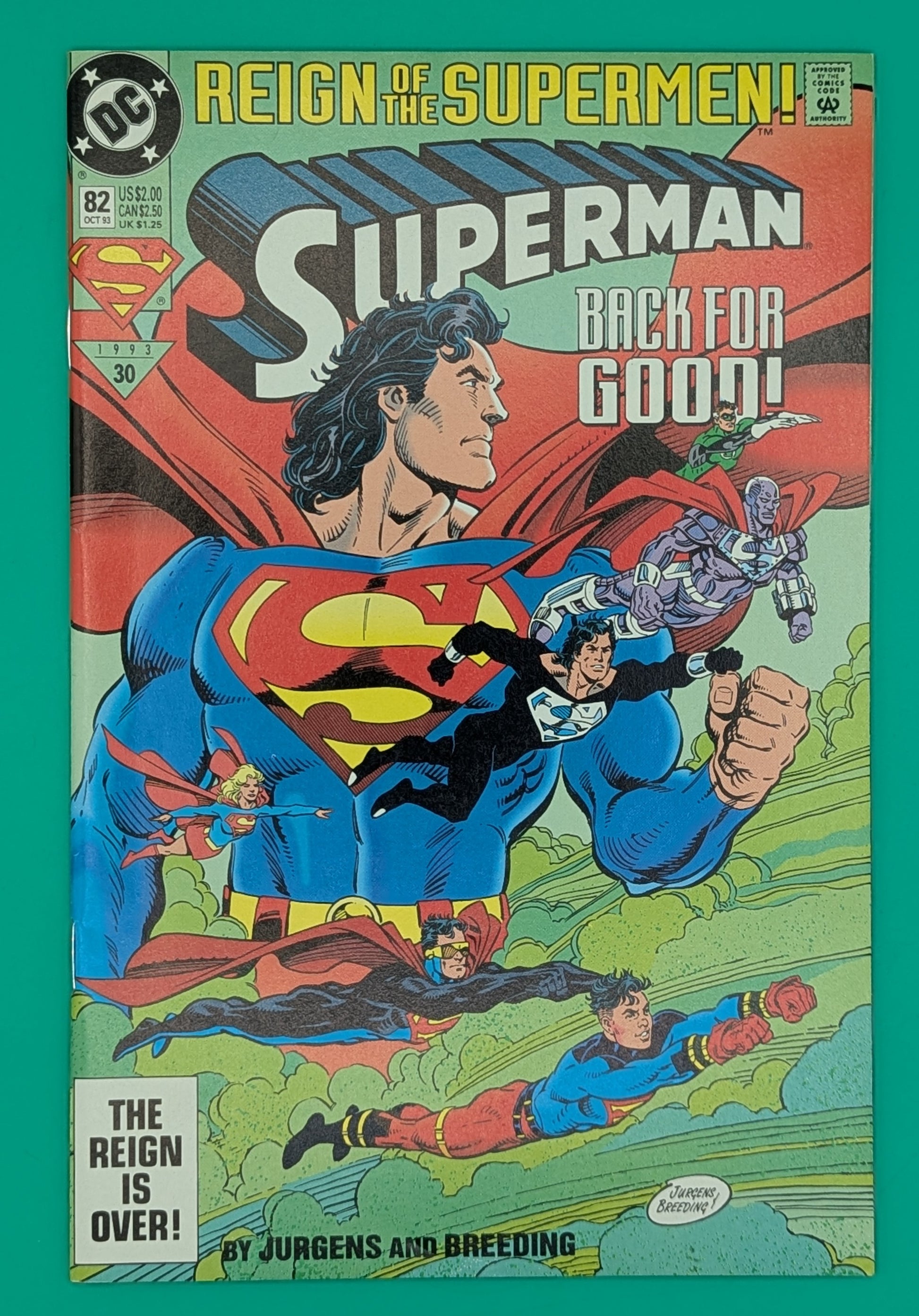 Superman #82: Reign of the Supermen - Back for Good! (1993) - DC Comic Collectibles:Comic Books & Memorabilia:Comics:Comics & Graphic Novels JJJambers Jamboree