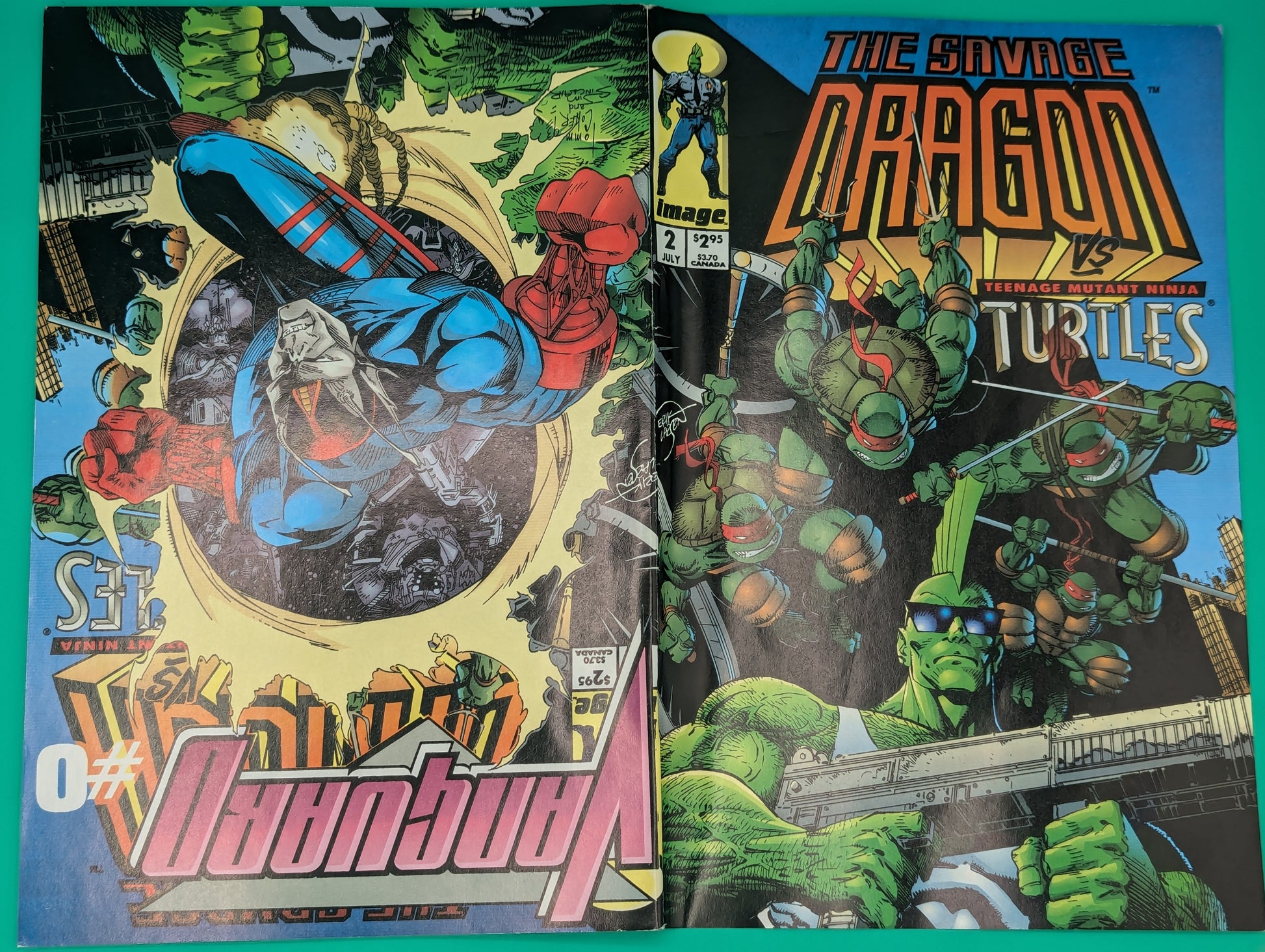 Savage Dragon vs TMNT #2 / Vanguard #0 (1993) - Image Comics Collectibles:Comic Books & Memorabilia:Comics:Comics & Graphic Novels JJJambers Vintage Vault   