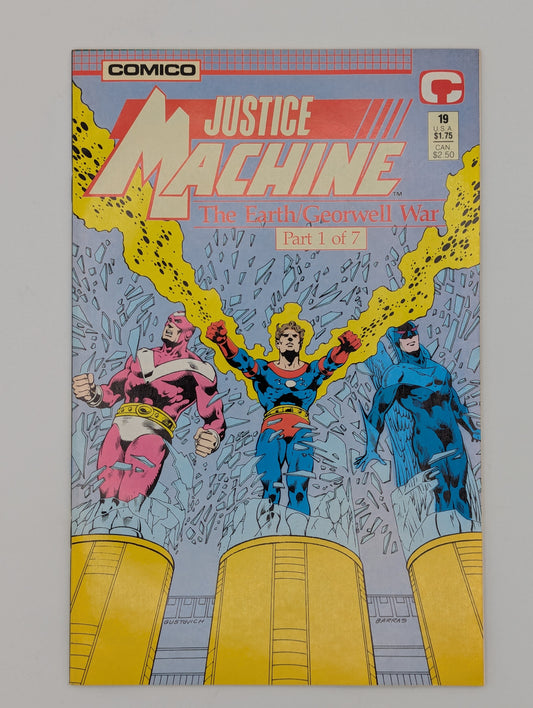 Justice Machine #19 (1989) - Comico Comic - VF Collectibles:Comic Books & Memorabilia:Comics:Comics & Graphic Novels JJJambers Vintage Vault
