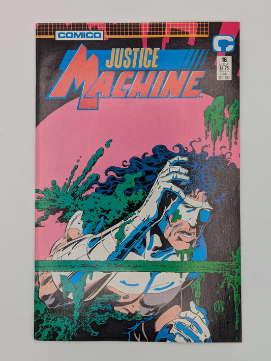 Justice Machine #16 (1989) - Comico Comic - VF Collectibles:Comic Books & Memorabilia:Comics:Comics & Graphic Novels JJJambers Vintage Vault