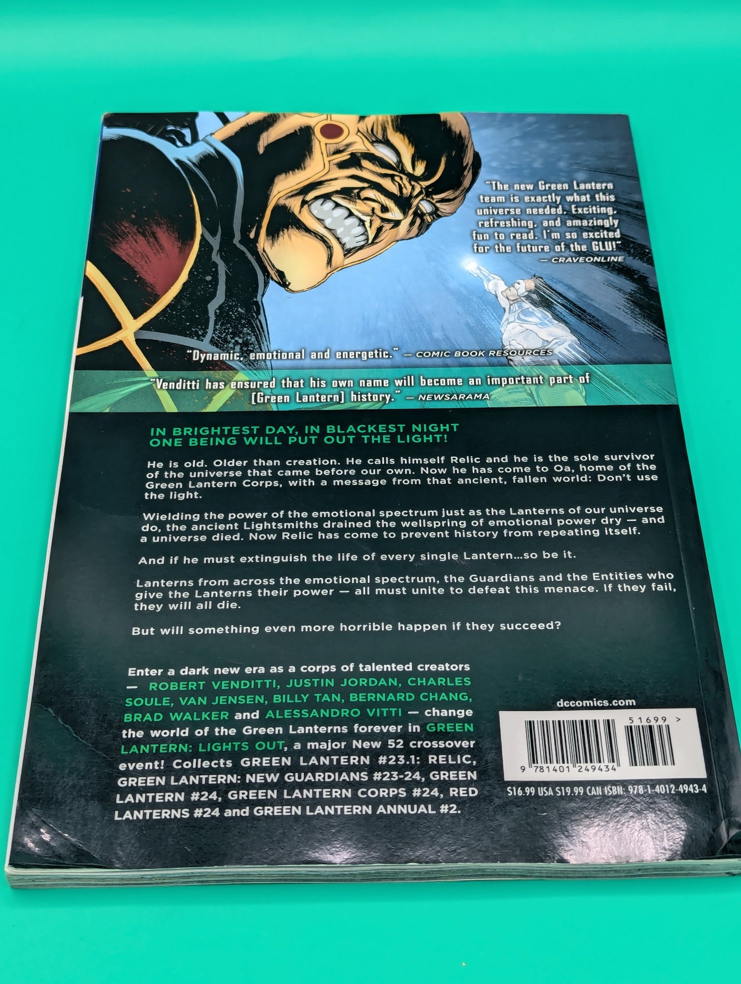 Green Lantern, New 52 Vol. 1: Lights Out (2014) - DC TPB Collectibles:Comic Books & Memorabilia:Comics:Comics & Graphic Novels JJJambers Jamboree   