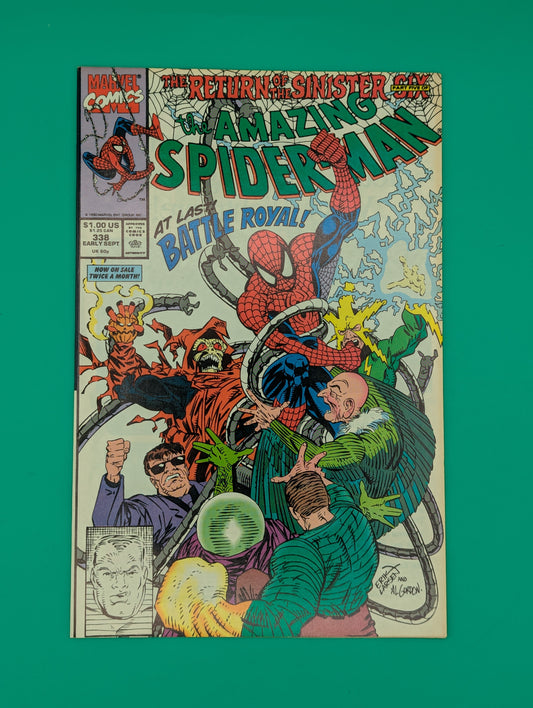 Spider-Man, Amazing #338: Revenge of the Sinister Six Part 5 of 6 (1990) - Marvel Comic Collectibles:Comic Books & Memorabilia:Comics:Comics & Graphic Novels JJJambers Jamboree