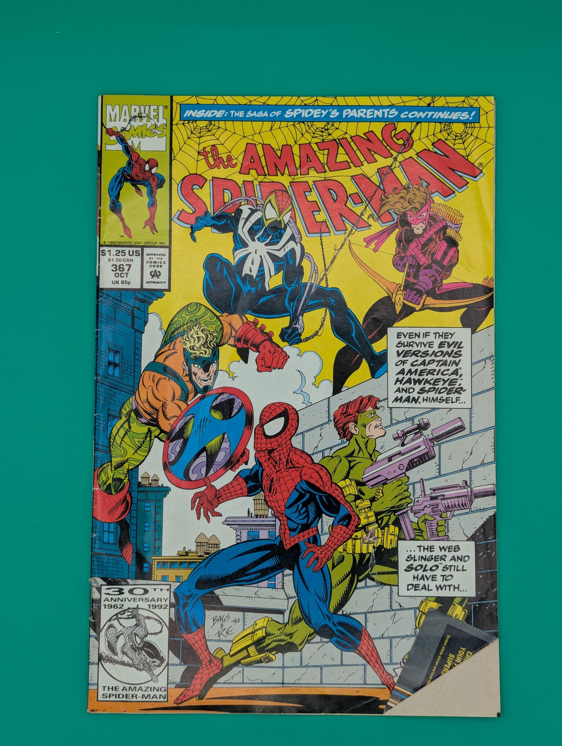 Spider-Man, Amazing #367 (1992) - Marvel Comic Collectibles:Comic Books & Memorabilia:Comics:Comics & Graphic Novels JJJambers Jamboree