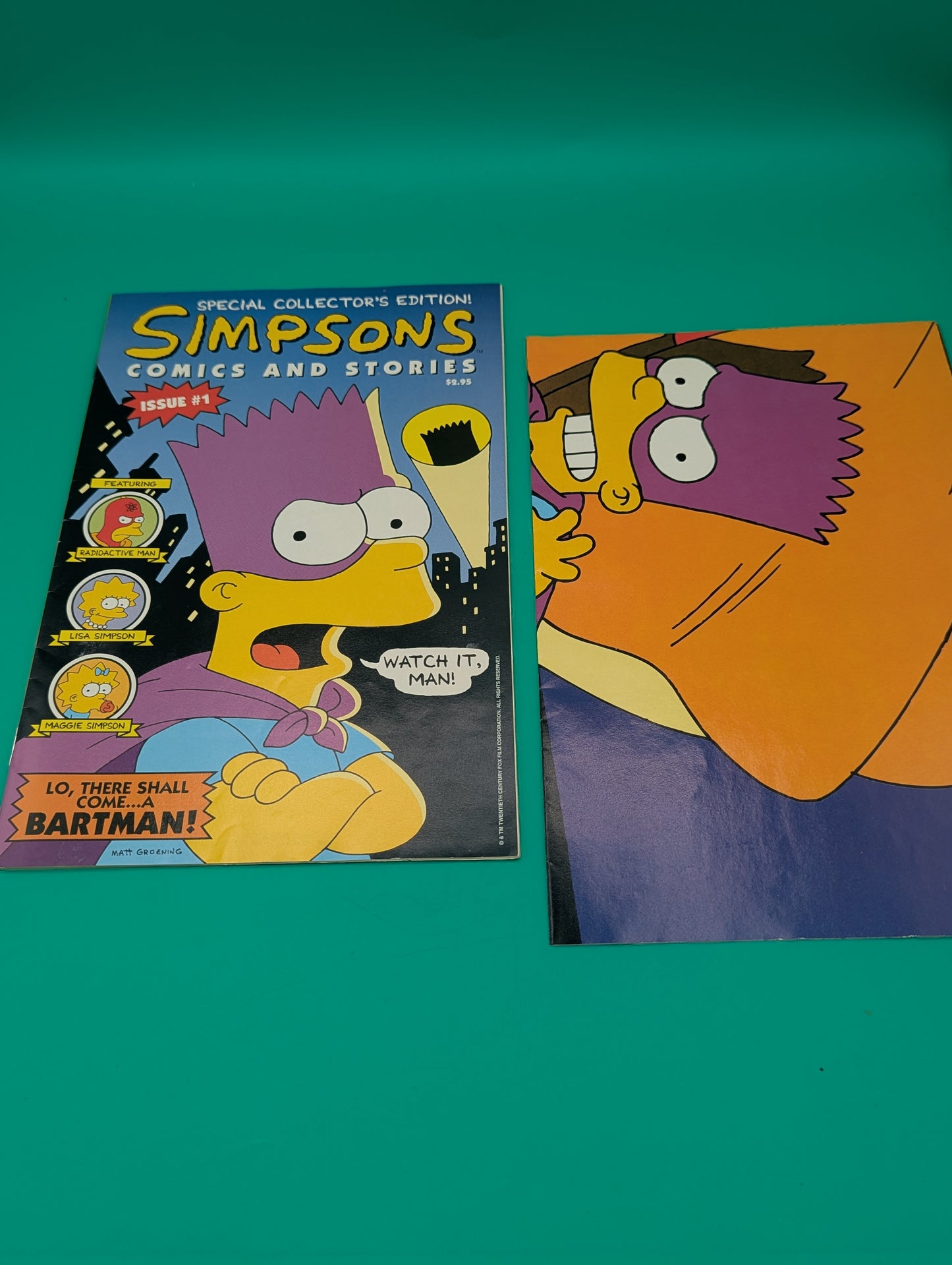 Simpsons Comics and Stories #1 Special Collector's Edition (1993) [Includes Poster] - Bongo Comic - VF+ Collectibles:Comic Books & Memorabilia:Comics:Comics & Graphic Novels JJJambers Jamboree