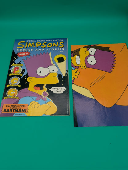 Simpsons Comics and Stories #1 Special Collector's Edition (1993) [Includes Poster] - Bongo Comic - VF+ Collectibles:Comic Books & Memorabilia:Comics:Comics & Graphic Novels JJJambers Jamboree