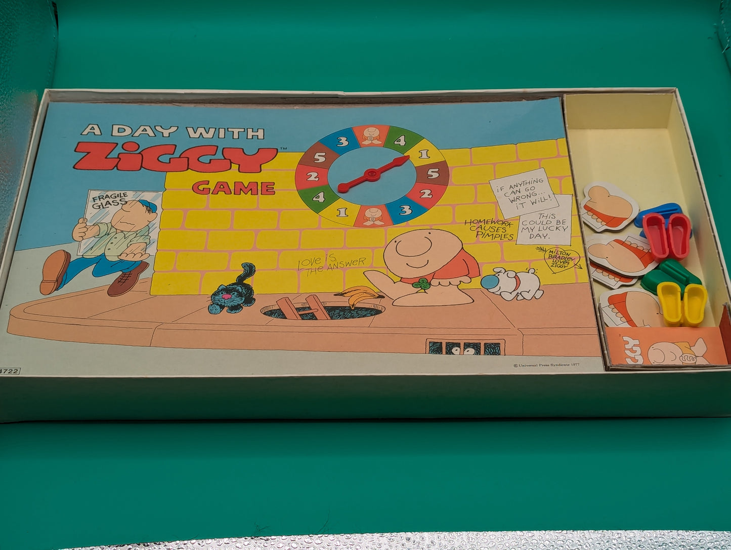 A Day With Ziggy Board Game (1977) - Milton Bradley Toys & Hobbies:Games:Board & Traditional Games:Vintage Manufacture JJJambers Vintage Vault   