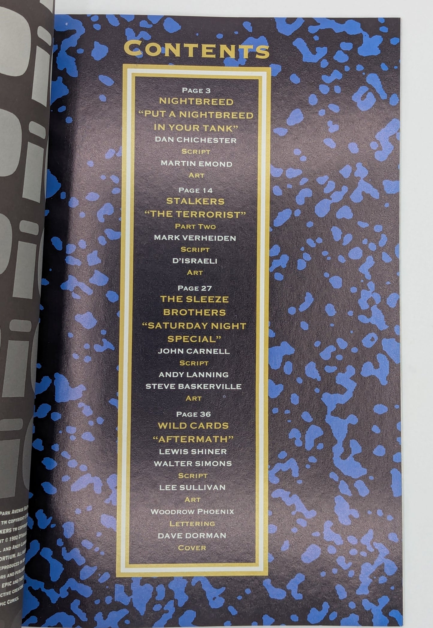 Epic: An Anthology #2 (1992) - Epic Comics - VF/NM Collectibles:Comic Books & Memorabilia:Comics:Comics & Graphic Novels JJJambers Jamboree