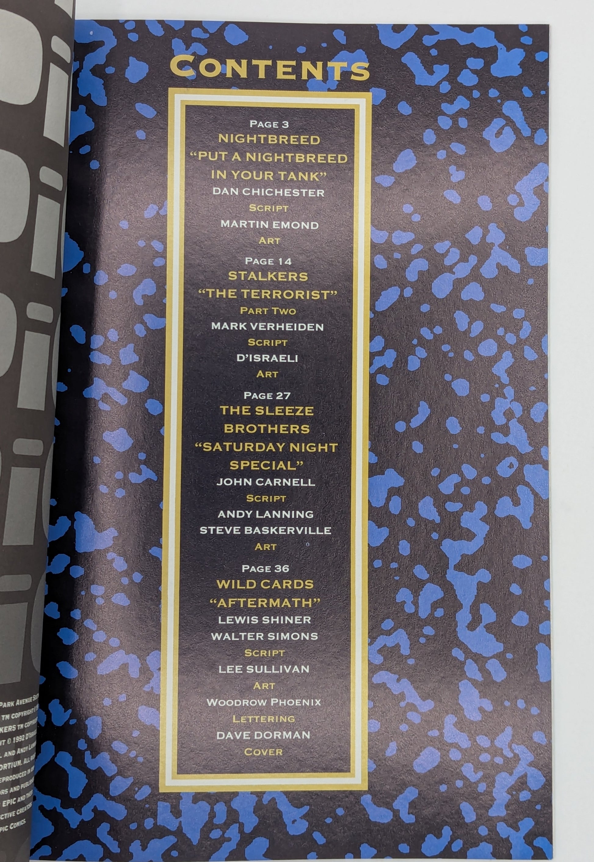 Epic: An Anthology #2 (1992) - Epic Comics - VF/NM Collectibles:Comic Books & Memorabilia:Comics:Comics & Graphic Novels JJJambers Jamboree