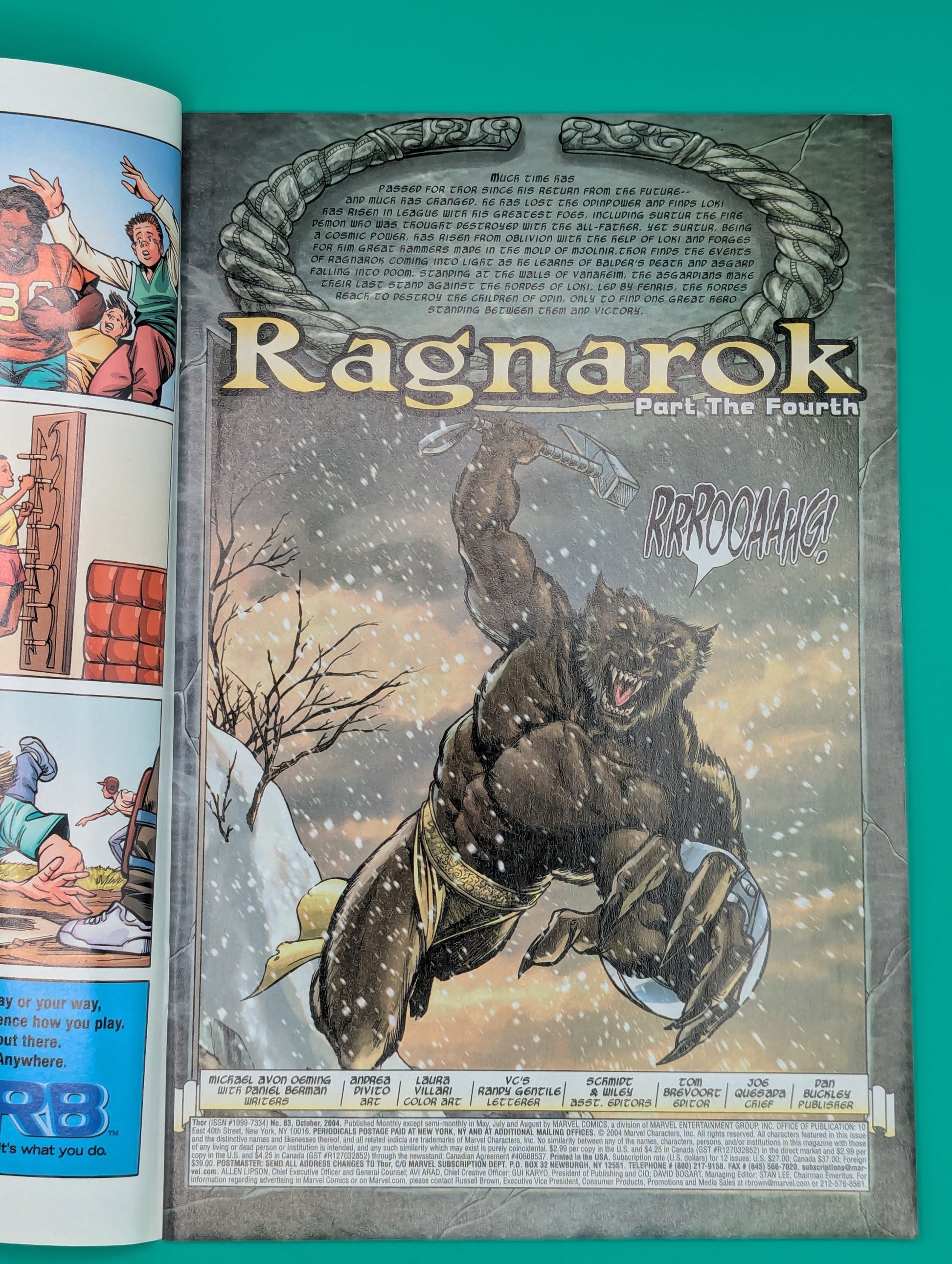 Thor, The Mighty Disassembled #84: Ragnarok Pt 4 (2004) - Marvel Comic Collectibles:Comic Books & Memorabilia:Comics:Comics & Graphic Novels JJJambers Jamboree