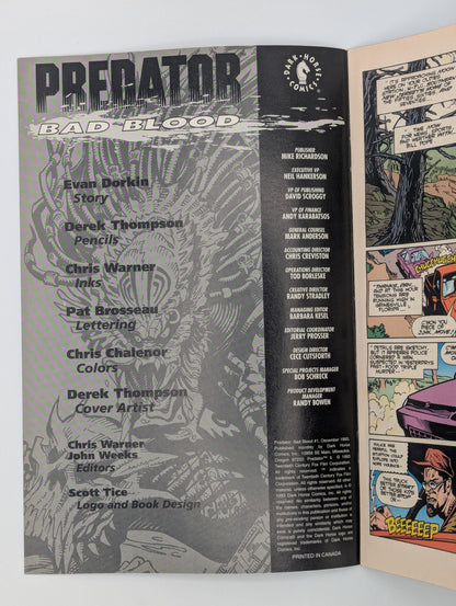 Predator: Bad Blood #1 (1993) - Dark Horse Comic Collectibles:Comic Books & Memorabilia:Comics:Comics & Graphic Novels JJJambers Jamboree