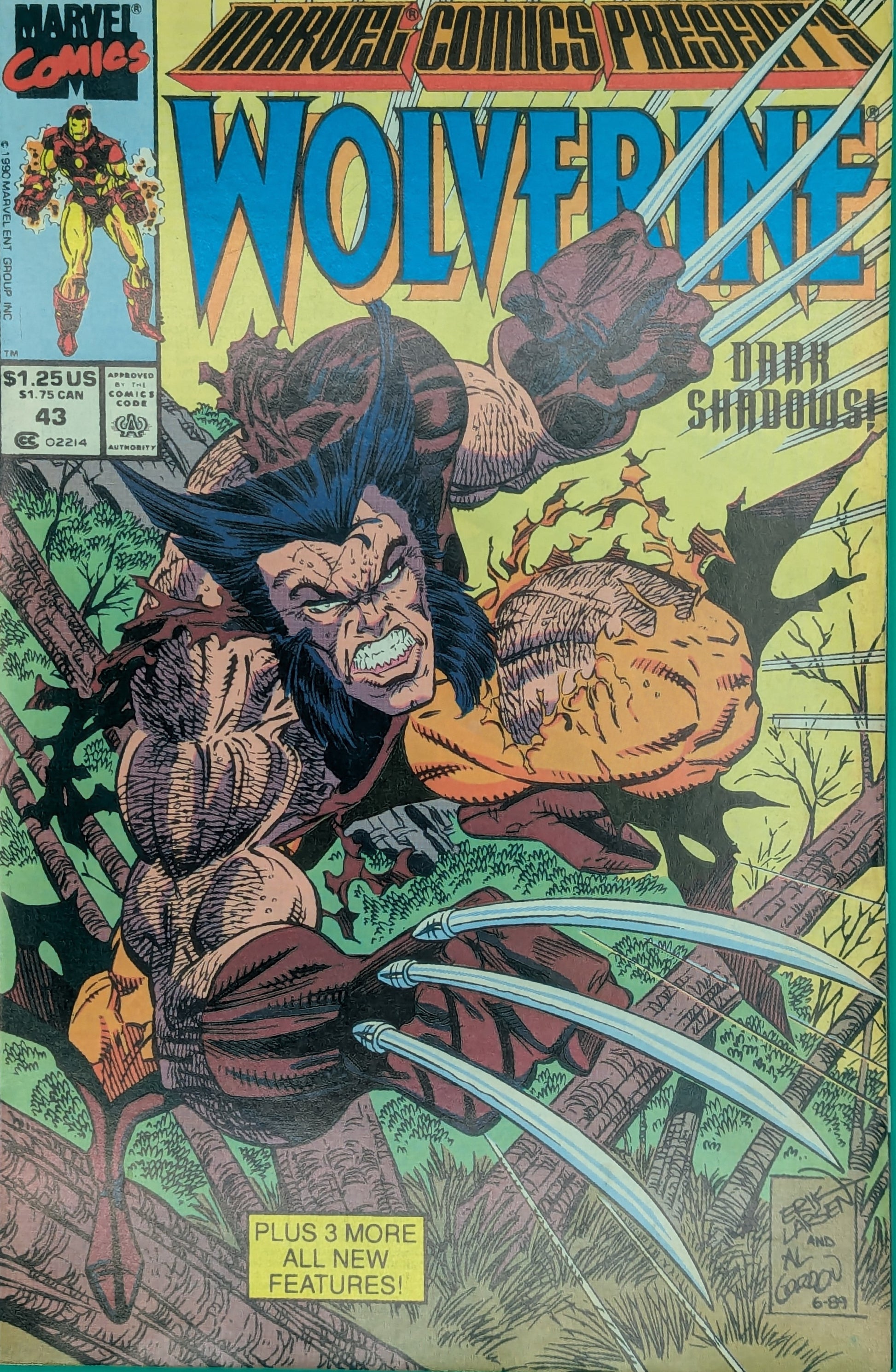 Wolverine, Marvel Comics Presents #43 (1989) - Marvel Comic - VF/NM Collectibles:Comic Books & Memorabilia:Comics:Comics & Graphic Novels JJJambers Jamboree