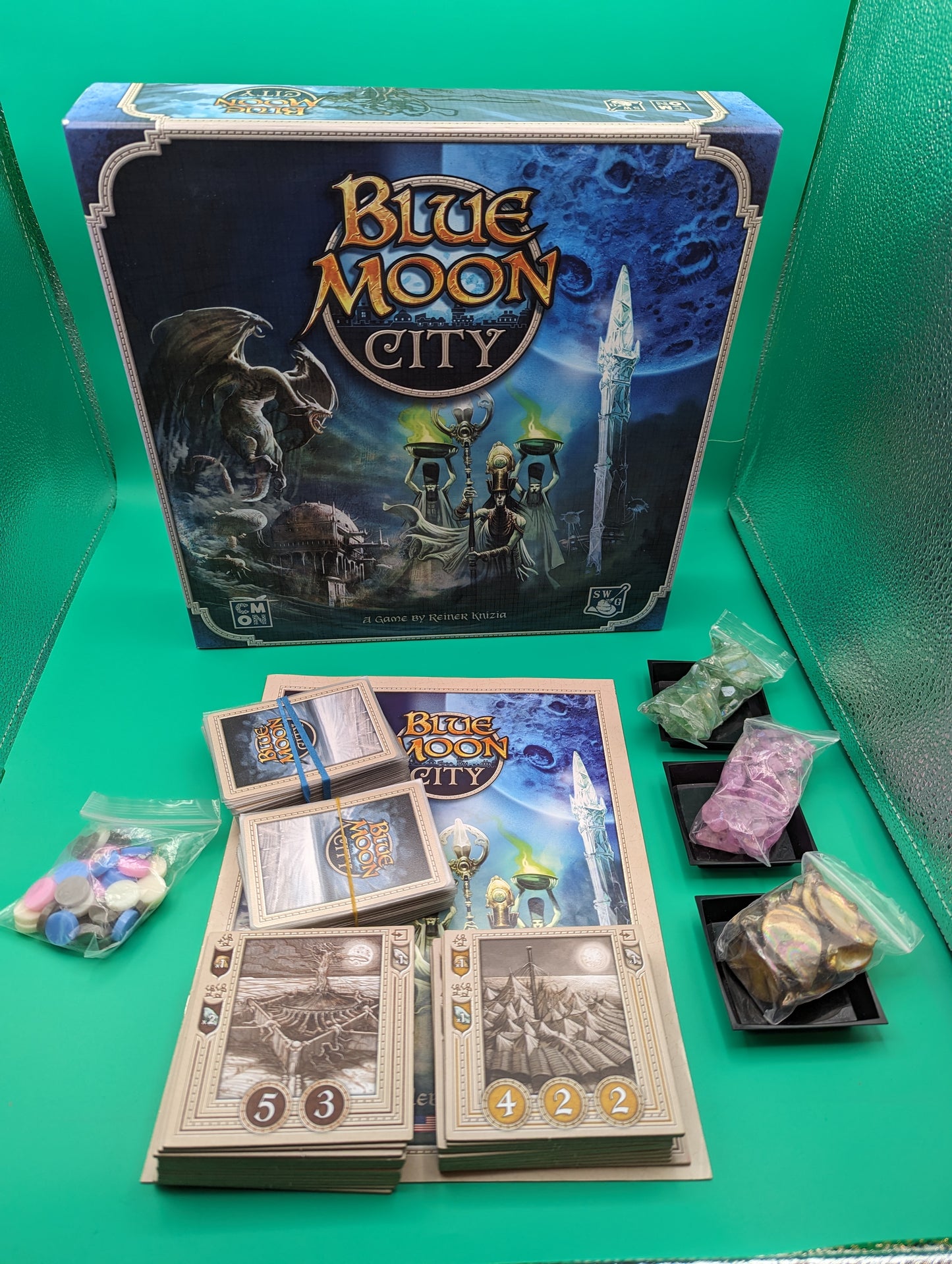 Blue Moon City Board Game - Used Partially Punched - CMON Games Toys & Hobbies:Games:Board & Traditional Games:Contemporary Manufacture JJJambers Jamboree   