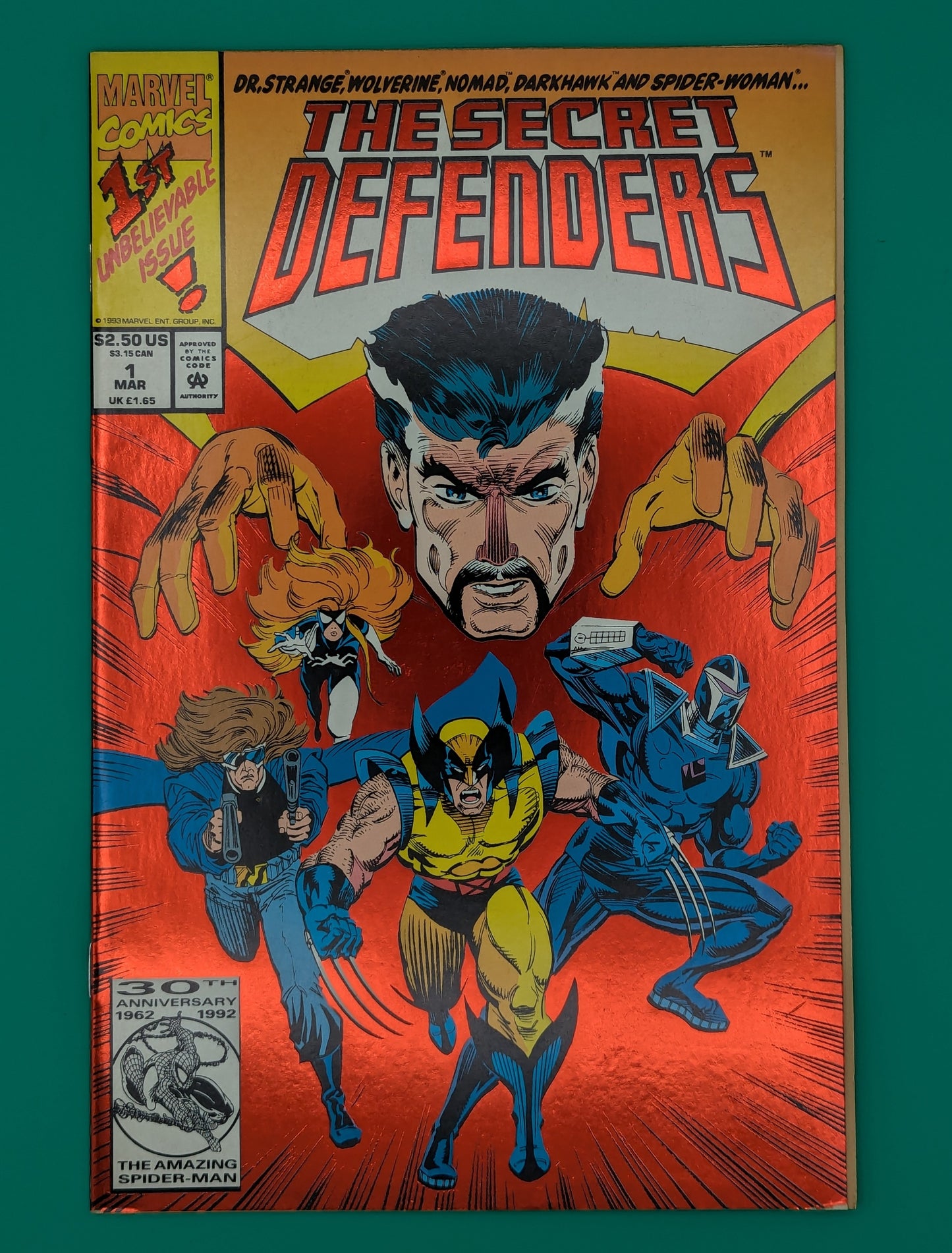 Secret Defenders #1 (1993) - Marvel Lenticular Comic Collectibles:Comic Books & Memorabilia:Comics:Comics & Graphic Novels JJJambers Vintage Vault   