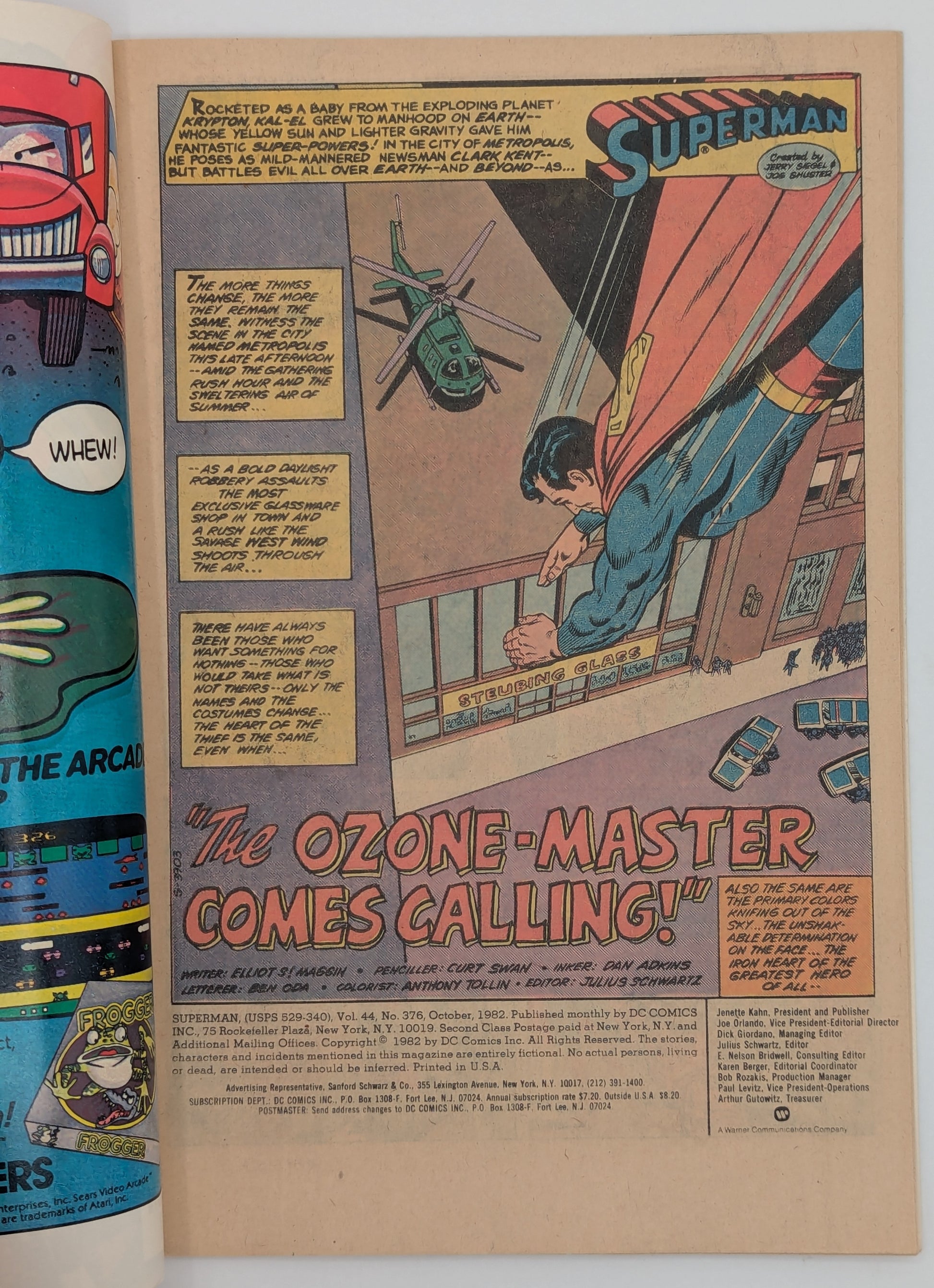 Superman #376 (1982) - DC Comic - F/VF Collectibles:Comic Books & Memorabilia:Comics:Comics & Graphic Novels JJJambers Jamboree