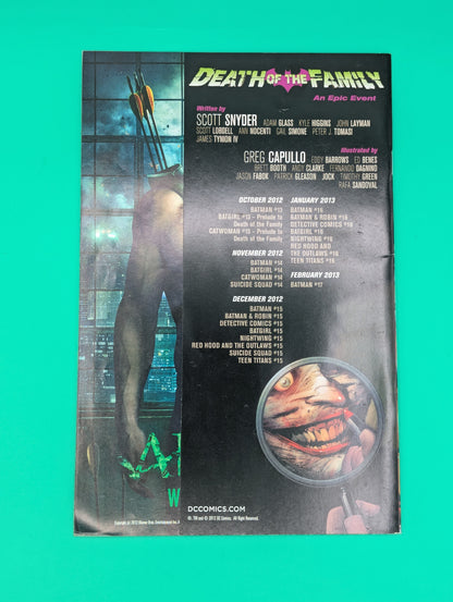 Catwoman, New 52: Death of the Family #13 - Prologue - DC Comic [Die Cut Cover] Collectibles:Comic Books & Memorabilia:Comics:Comics & Graphic Novels JJJambers Vintage Vault   