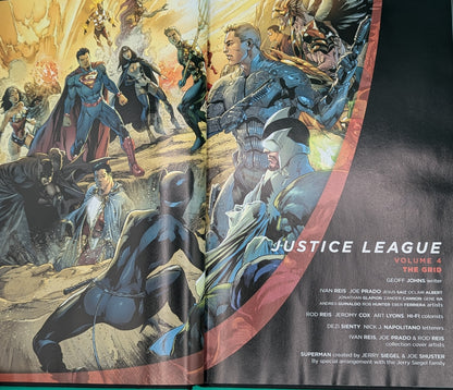 Justice League, New 52 Vol 4: The Grid - DC Hardback (missing book jacket) Collectibles:Comic Books & Memorabilia:Comics:Comics & Graphic Novels JJJambers Jamboree   