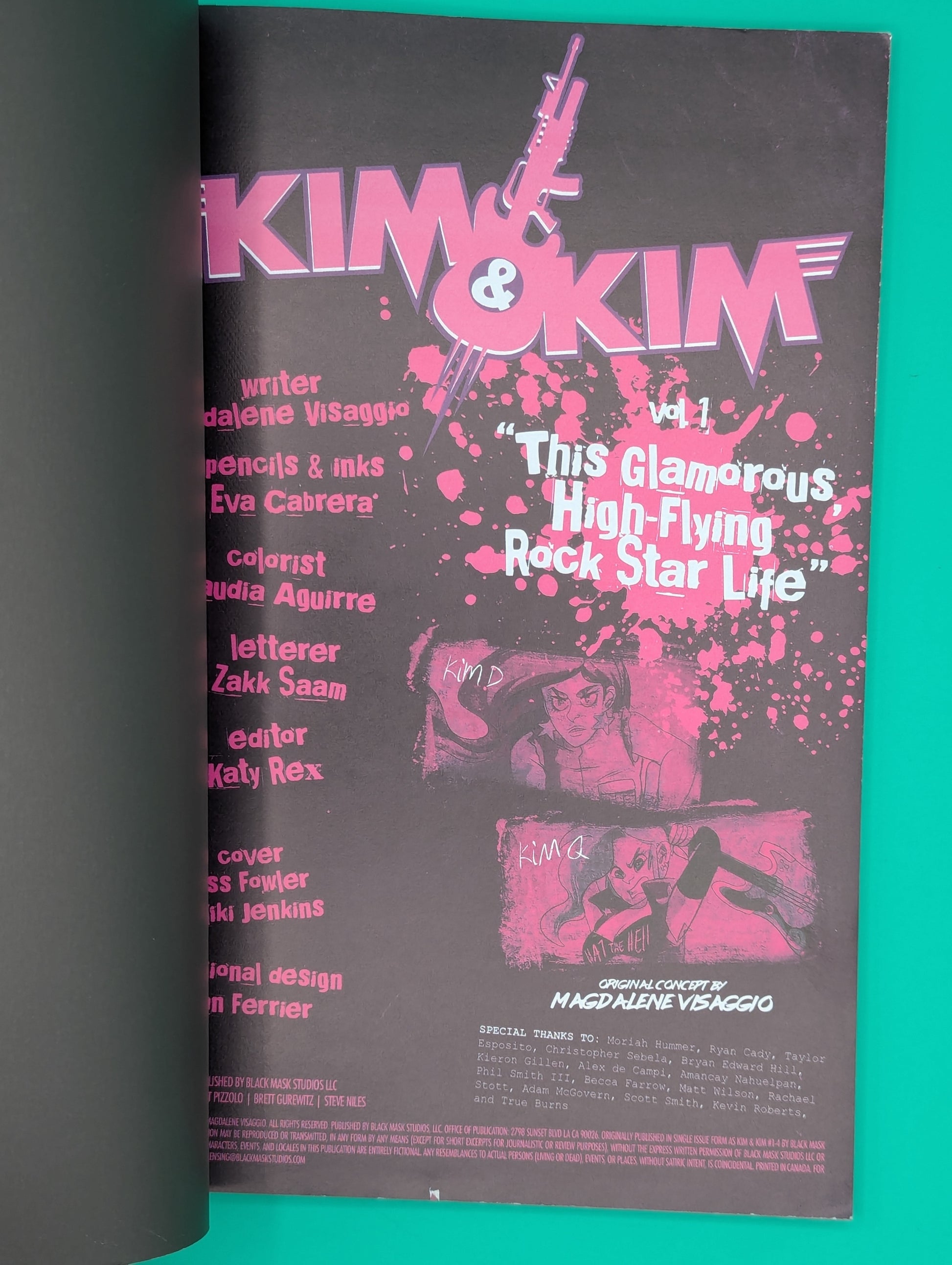 Kim & Kim Vol. 1 (2018): This glamorous high-flying rock star life - Black Mask TPB Collectibles:Comic Books & Memorabilia:Comics:Comics & Graphic Novels JJJambers Vintage Vault   