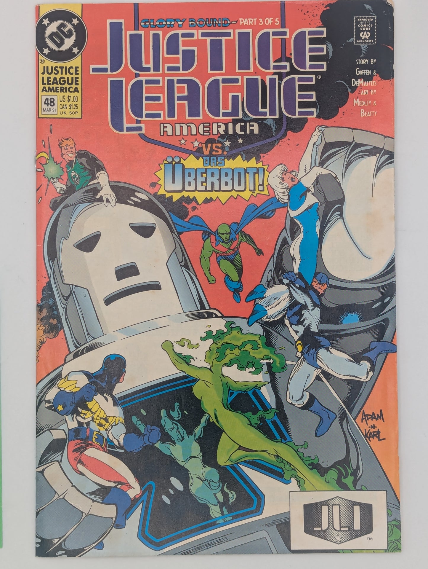 Justice League America #48 (1991) - DC Comic - VF Collectibles:Comic Books & Memorabilia:Comics:Comics & Graphic Novels JJJambers Vintage Vault