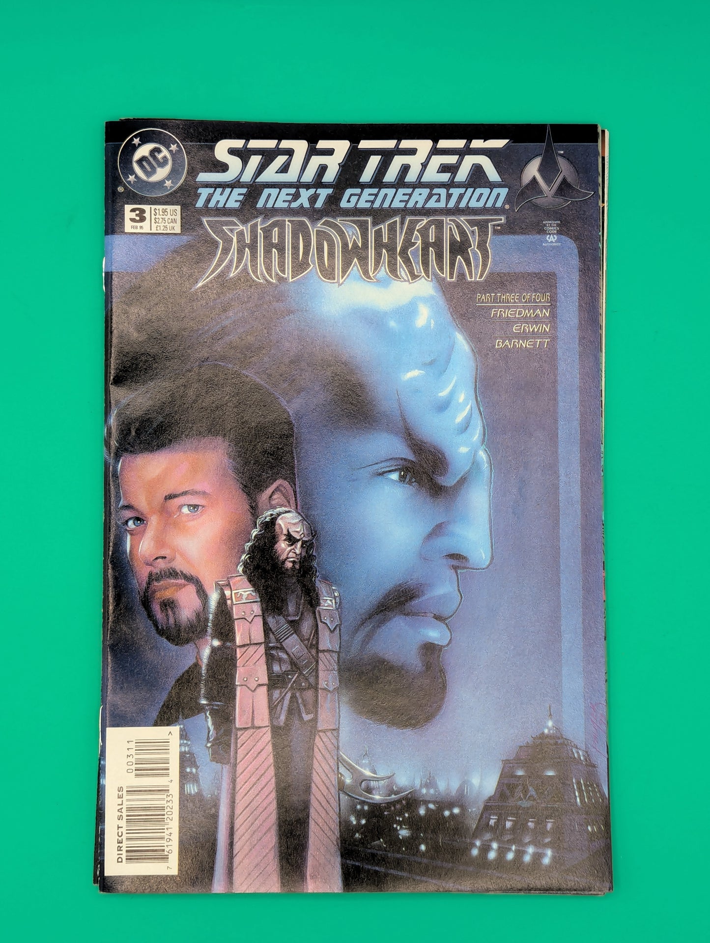 Star Trek: The Next Generation - ShadowHeart #3 (1994) - DC Comics Collectibles:Comic Books & Memorabilia:Comics:Comics & Graphic Novels JJJambers Vintage Vault   