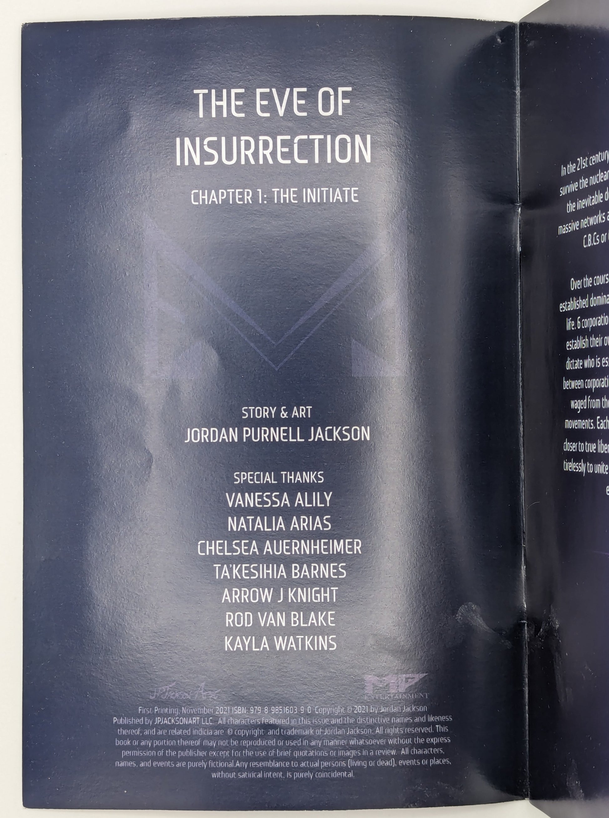 The E.V.E of Insurrection #1 (2021) - Independent Comic - Fine+ - Signed! Collectibles:Comic Books & Memorabilia:Comics:Comics & Graphic Novels JJJambers Jamboree