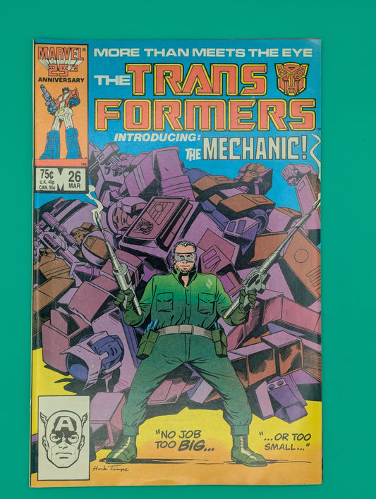 Transformers #26: Introducing the Mechanic! (1986) - Marvel Comic - VF/NM Collectibles:Comic Books & Memorabilia:Comics:Comics & Graphic Novels JJJambers Jamboree