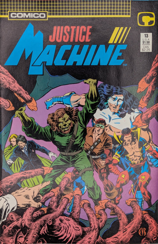 Justice Machine #13 (1989) - Comico Comic - VF Collectibles:Comic Books & Memorabilia:Comics:Comics & Graphic Novels JJJambers Vintage Vault
