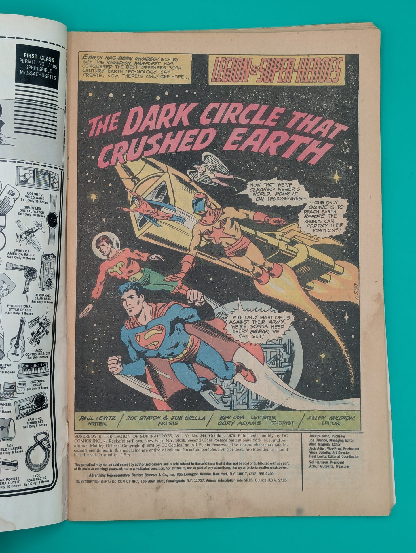 Superboy and the Legion of Super-Heroes #244 (1978) - DC Comic - VG/FN Collectibles:Comic Books & Memorabilia:Comics:Comics & Graphic Novels JJJambers Jamboree