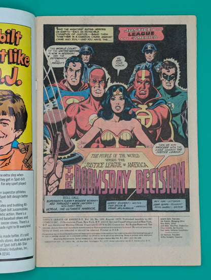 Justice League of America #169 (1979) - DC Comic Collectibles:Comic Books & Memorabilia:Comics:Comics & Graphic Novels JJJambers Jamboree