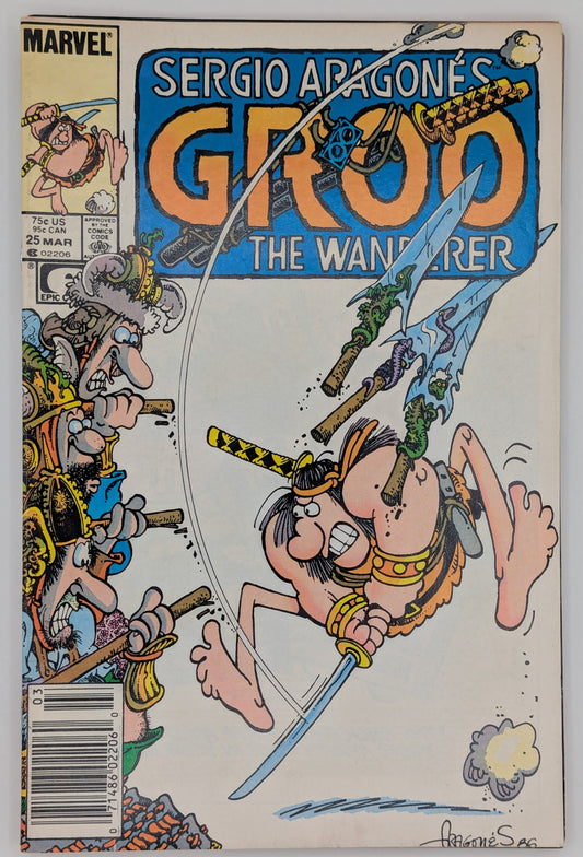 Groo the Wanderer #25 (1987) [Newsstand] - Marvel / Epic Comic - VF Collectibles:Comic Books & Memorabilia:Comics:Comics & Graphic Novels JJJambers Jamboree