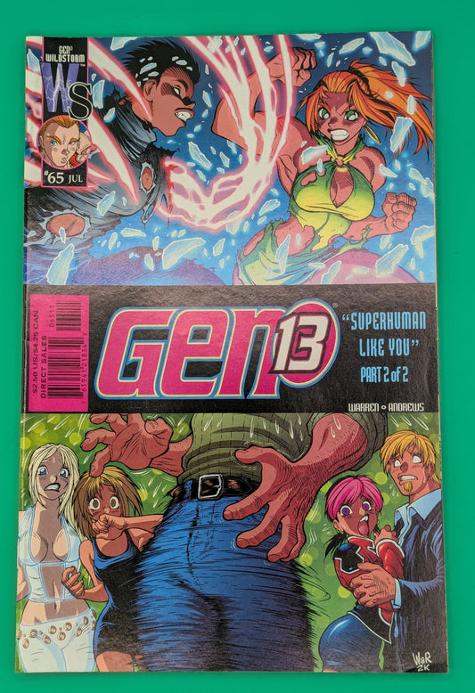 Gen 13 #65: Superhuman Like You, Part 2 (1999) - Wildstorm Comics Collectibles:Comic Books & Memorabilia:Comics:Comics & Graphic Novels JJJambers Jamboree