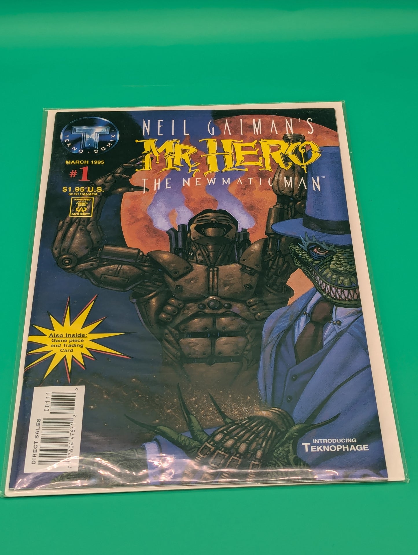 Neil Gaiman's Mr Hero the Newmatic Man #1 (1995) - Tekno Comix Comic Collectibles:Comic Books & Memorabilia:Comics:Comics & Graphic Novels JJJambers Jamboree