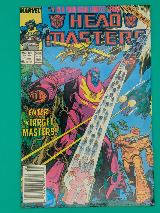 Transformers Headmasters #4: Enter The Target Masters! (1988) [Newsstand] - Marvel Comic - VF Collectibles:Comic Books & Memorabilia:Comics:Comics & Graphic Novels JJJambers Jamboree