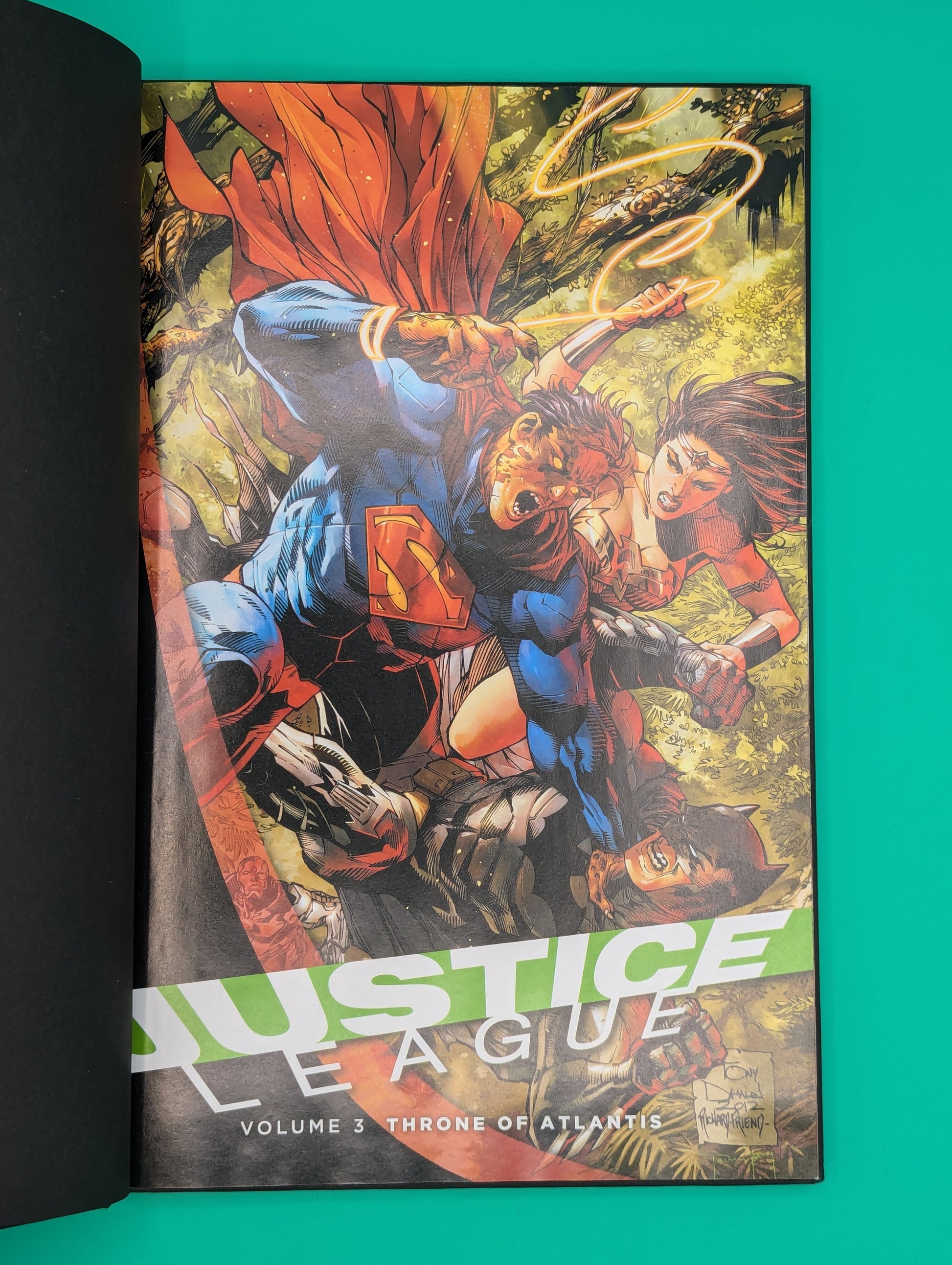 Justice League, New 52 Vol 3: Throne of Atlantis (2013) - DC Hardback (missing book jacket) Collectibles:Comic Books & Memorabilia:Comics:Comics & Graphic Novels JJJambers Jamboree   