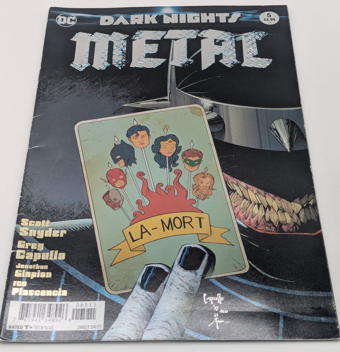 Dark Nights: Metal #5 (2018) - DC Comic [Stains on Front Cover] Collectibles:Comic Books & Memorabilia:Comics:Comics & Graphic Novels JJJambers Jamboree